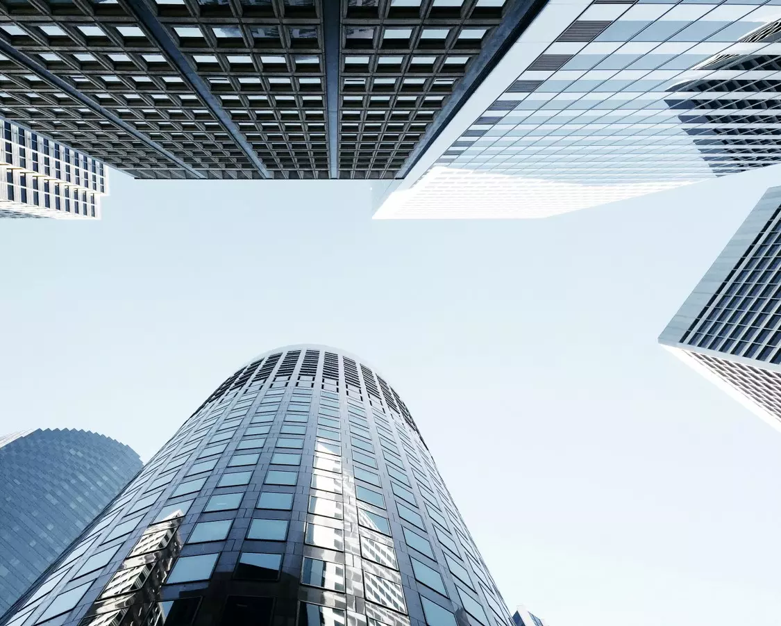 Skyscrapers view from below