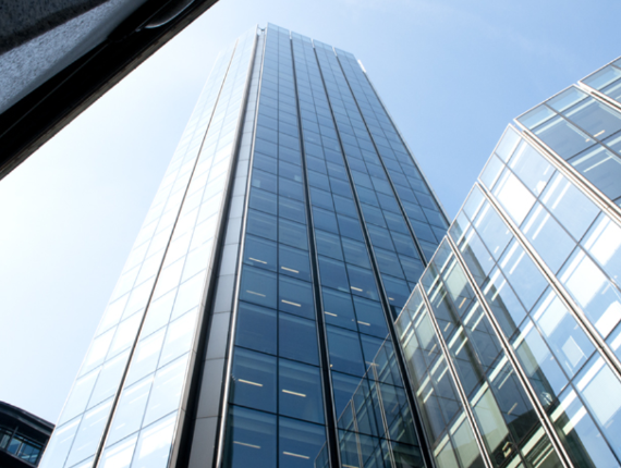 Skyscraper viewed from below